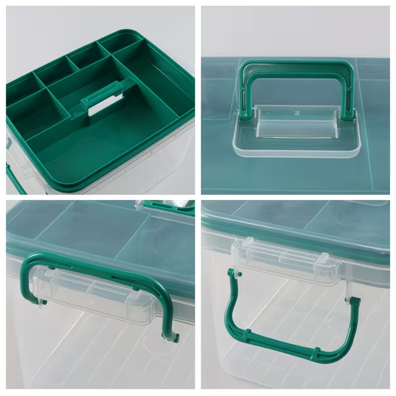 Storage box, durable plastic storage box, clothing storage box with lid