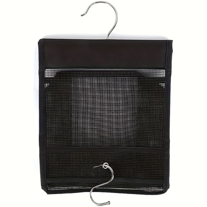 1 mesh shower storage hook, multi-functional hanging bathroom basket, easy to install