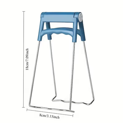 Heavy-duty stainless steel disc clamps and racks - non-slip and heat-resistant