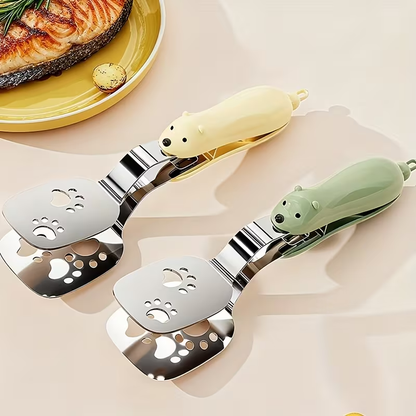Household stainless steel fish spatula, portable kitchen tool