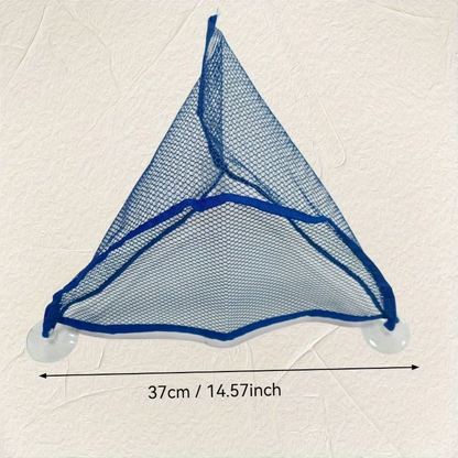 1  cup mesh storage bag, bathtub toy hanging bag