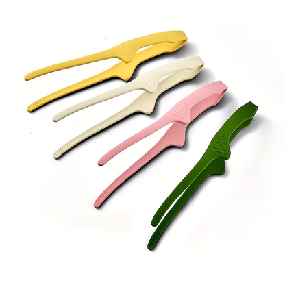Multifunctional silicone non-slip barbecue food tongs and bread tongs