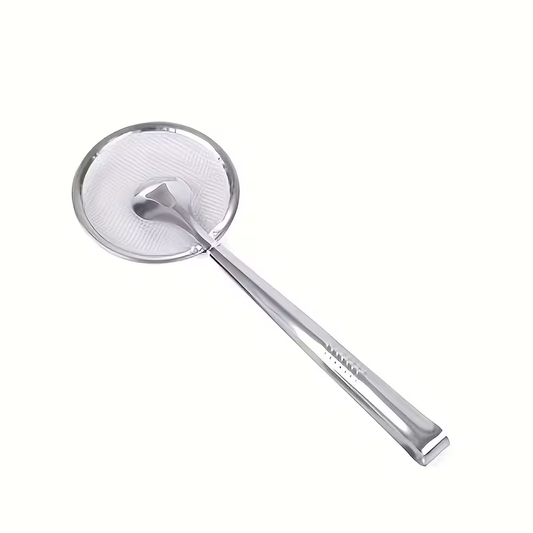 Extended stainless steel oil strainer | Multi-functional non-stick oil pan clamp