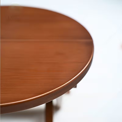 A portable folding round stool, shoe stool, lounge stool, bamboo stool