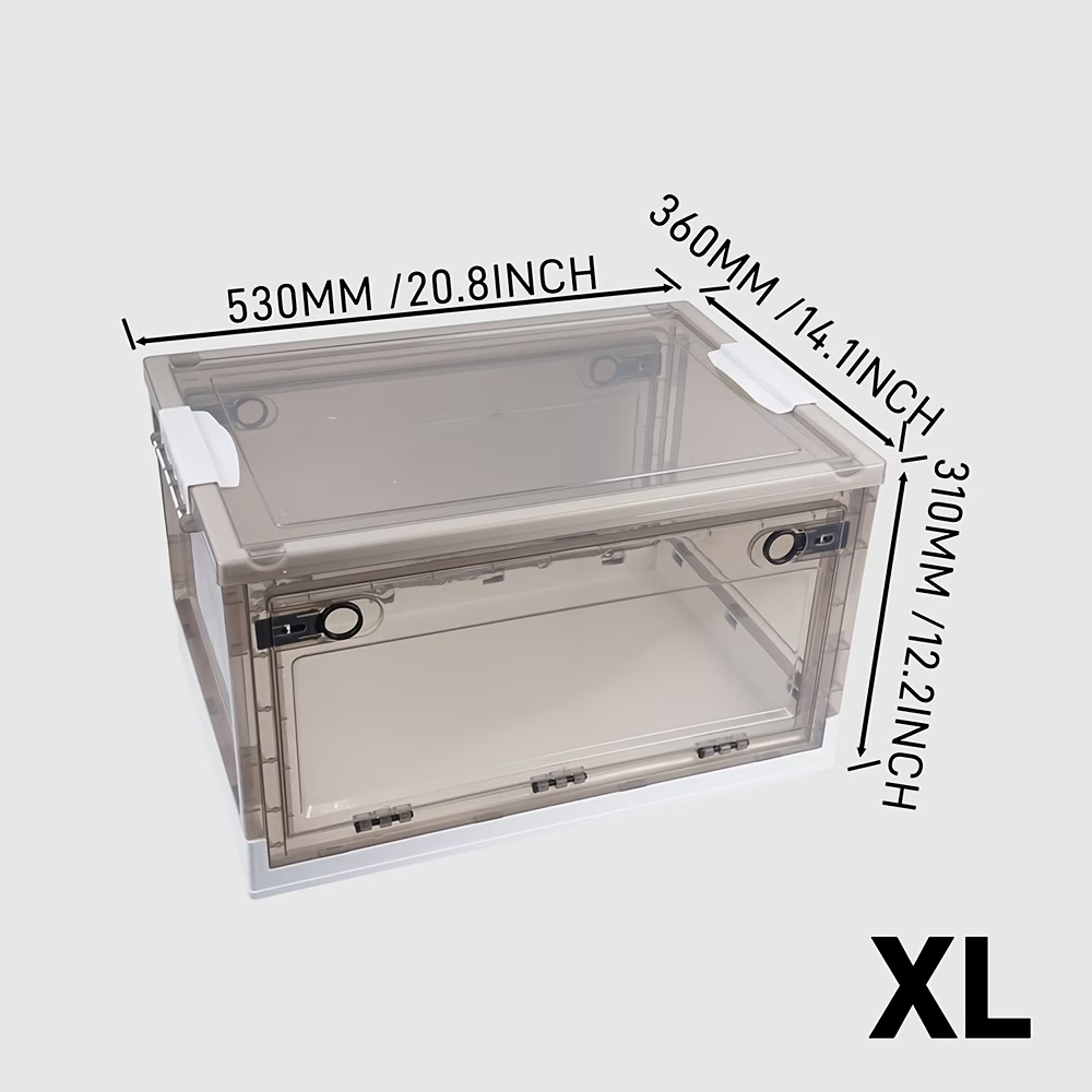 Large capacity brown folding storage box