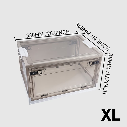 Large capacity brown folding storage box