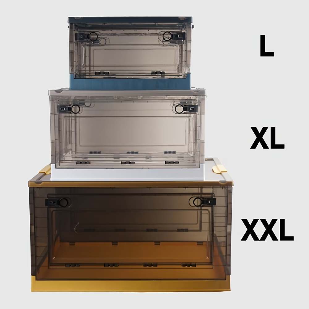 Large capacity brown folding storage box