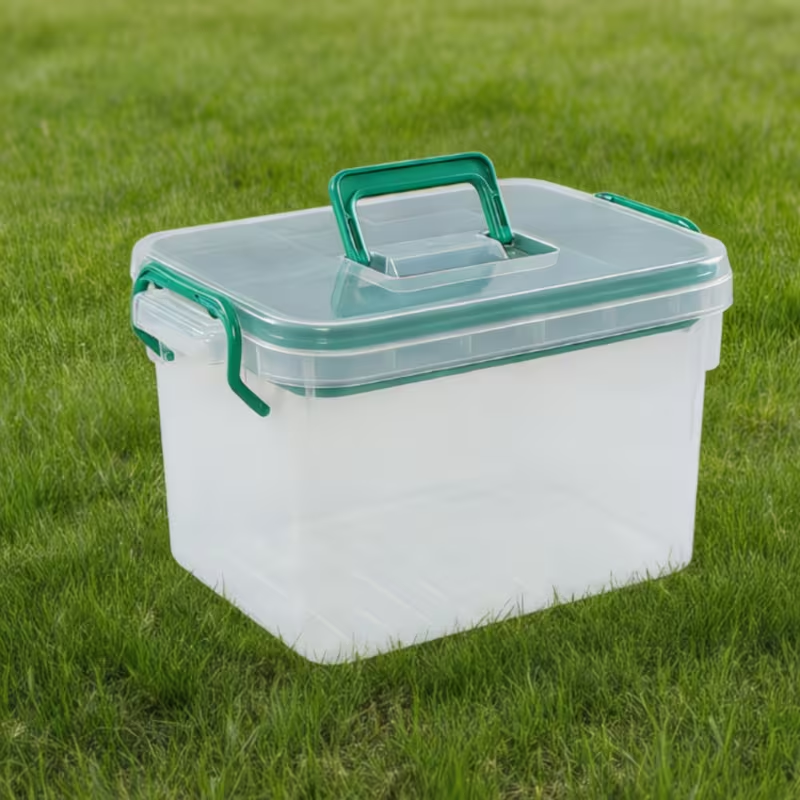Storage box, durable plastic storage box, clothing storage box with lid