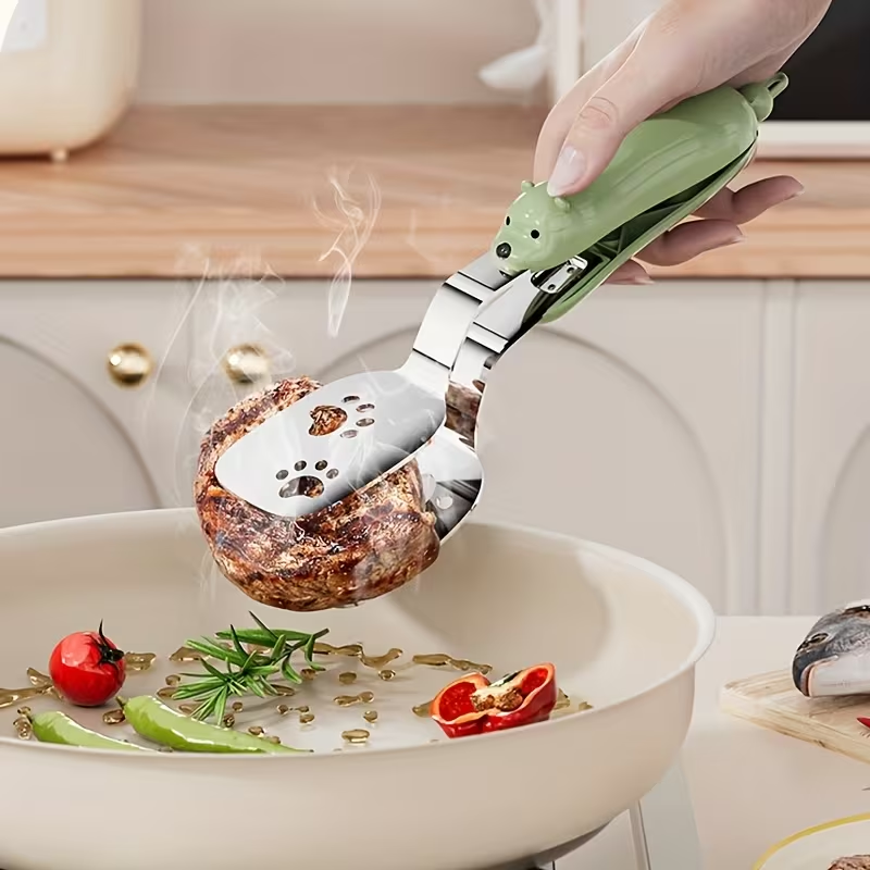 Household stainless steel fish spatula, portable kitchen tool