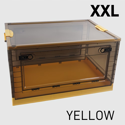 Large capacity brown folding storage box